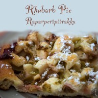 Rhubarb Pie + Vanilla sauce / Raparperipiirakka + vaniljakastike